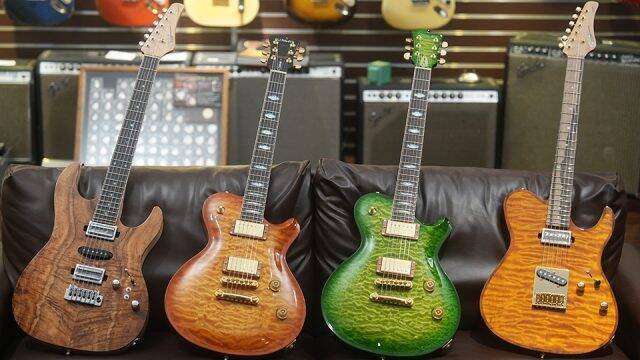 江戸後期創業の老舗「三木楽器」から、200周年記念に制作した4機種の新しいエレキギターが登場！