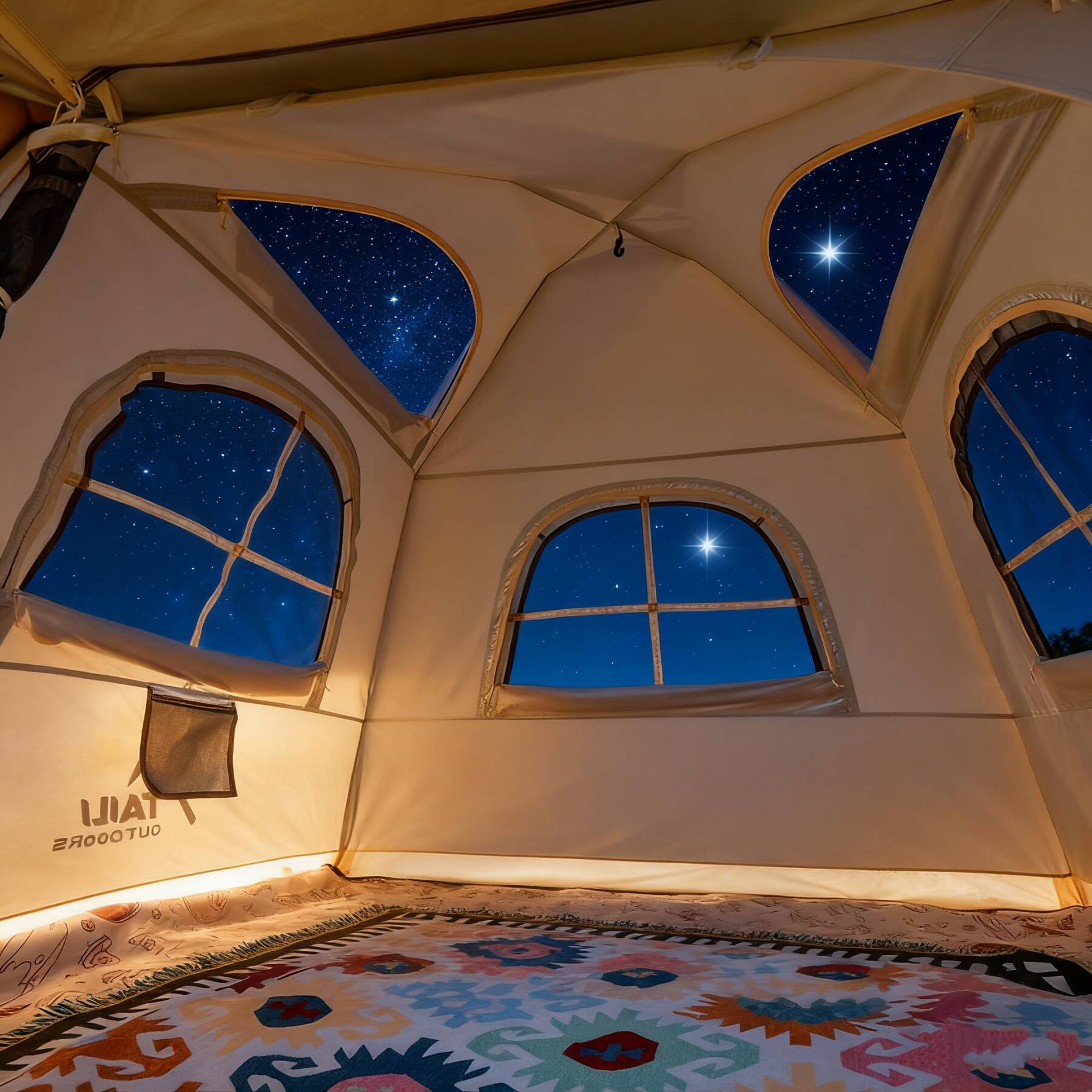 空気で設営できるワンタッチテント「TAILIエアテント」金属フレームの代わりにエアチューブを採用