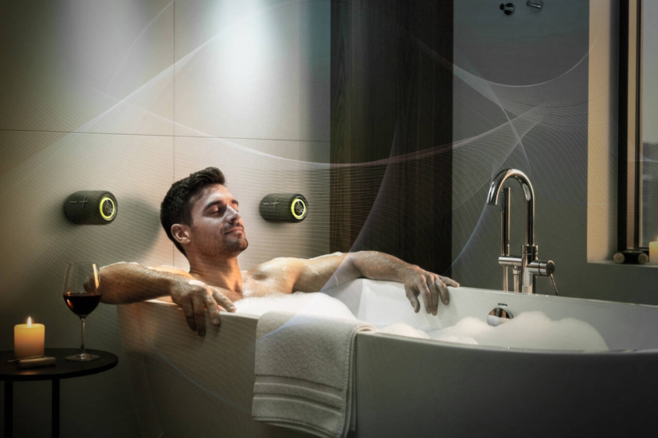 強力な磁石を内蔵。パカッと2つに分離できるポータブルスピーカー「MaGdget Dual Speaker」