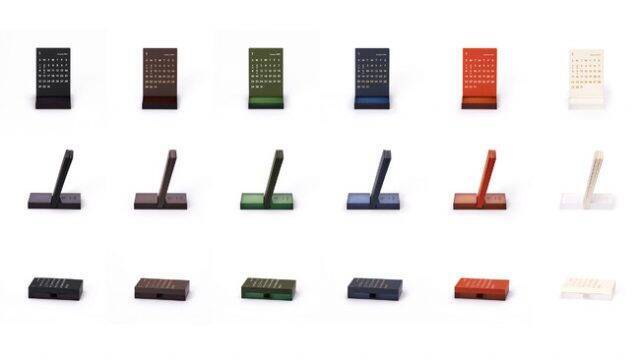 【2023年版】シックな6色展開とミニマルサイズが魅力の卓上カレンダー「CLARA（クララ）2023」