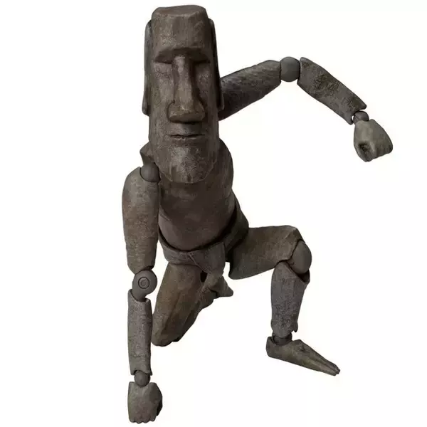 こんなスタイリッシュなモアイ像、見たことある！？“触って遊べる芸術作品”として予約受付中