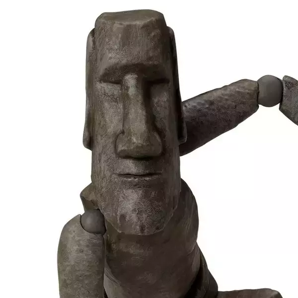 「こんなスタイリッシュなモアイ像、見たことある！？“触って遊べる芸術作品”として予約受付中」の画像