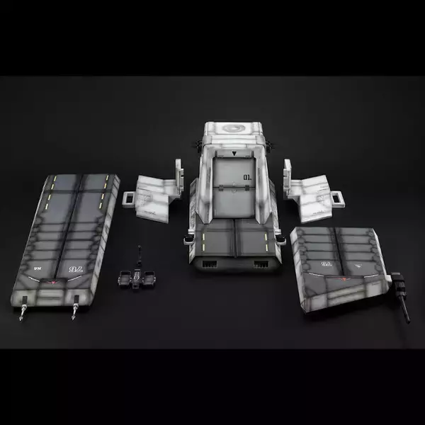 「ガンダムUCより「ネェル・アーガマ」のカタパルトデッキがジオラマフィギュア化！HGガンプラのディスプレイをカッコ良く演出」の画像