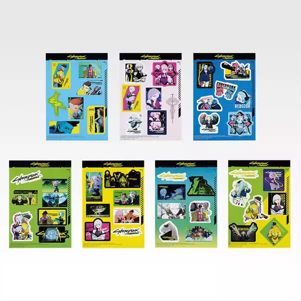 「「サイバーパンク: エッジランナーズ」一番くじがクール！デイビッドとルーシーが立体化、6人が集まったエモいビッグタオルも」の画像