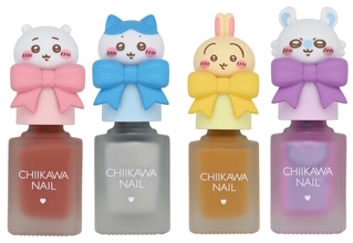 あまりにも可愛い！粧美堂より「ちいかわ」のマスコットキャップ付きネイルカラーが新登場、ハチワレやうさぎなど全16カラー