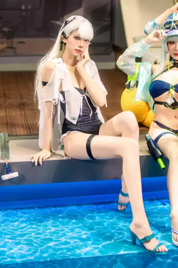 「【コスプレ】スレンダーな美脚×クールな流し目で魅了する！台湾美女の『ドルフロ2』トロロのスタイルがすごい【台北ゲームショウ2026】」の画像