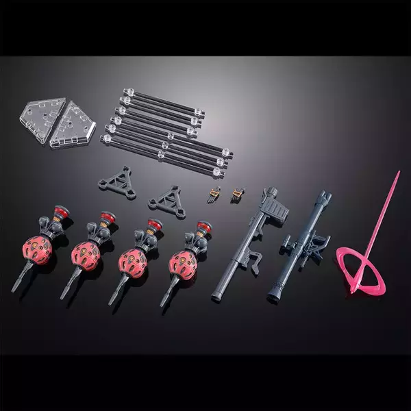 「ジークアクスより「HG 赤いガンダム用 拡張セット」が予約実施！ビット6基装備や、キシリアとシャリア・ブル戦の印象的なシーンを再現可能」の画像