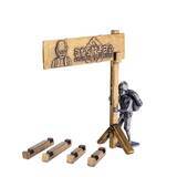 「『ゼルダの伝説 ティアキン』カバンダの看板をリアルに体験！「ハイリアの盾」含む2種の立体金属パズル「はずる」コラボ第2弾が予約受付中」の画像8