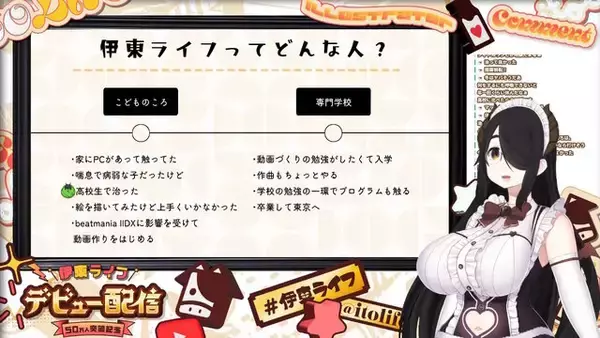 「いったいどういうことなの…？美少女VTuberおじさん・伊東ライフ先生、活動5年目にして「デビュー配信」を実施―ファン「とんでもねぇ大型新人だ」」の画像