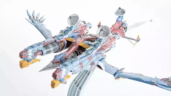 「「シン・エヴァンゲリオン劇場版」AAAヴンダーのプラモが凄まじい！大迫力な全長約509mm、肋骨のような構造体まで見事に表現」の画像