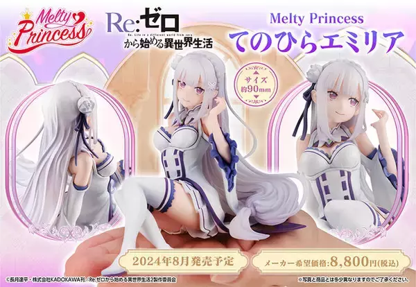 思わず覗きたくなる作りこみ！『リゼロ』エミリアの手のひらサイズ 