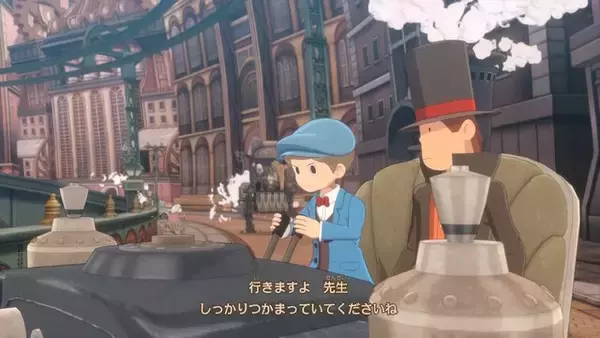 「『レイトン教授と蒸気の新世界』2026年に発売延期…レイトンとルークの再会を描く最新映像も公開」の画像