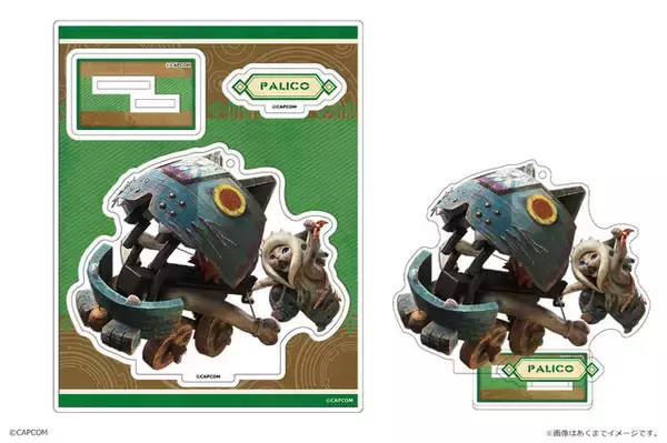 「『モンハンワイルズ』アルマ、ジェマのアクリルフィギュアが‘登場！作中の武器アイコンも“メタルピンズ”に」の画像