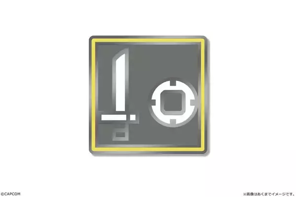 「『モンハンワイルズ』アルマ、ジェマのアクリルフィギュアが‘登場！作中の武器アイコンも“メタルピンズ”に」の画像