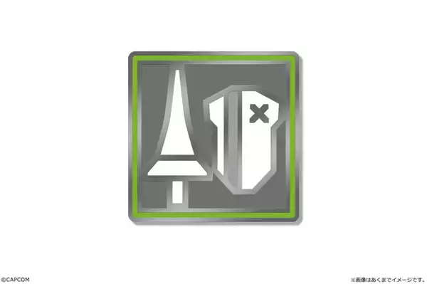 「『モンハンワイルズ』アルマ、ジェマのアクリルフィギュアが‘登場！作中の武器アイコンも“メタルピンズ”に」の画像