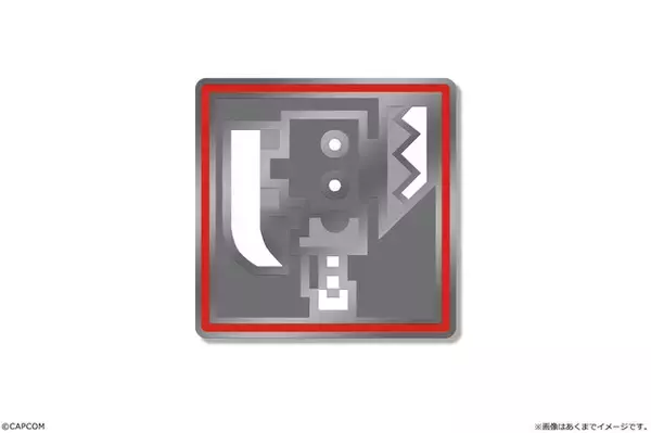 「『モンハンワイルズ』アルマ、ジェマのアクリルフィギュアが‘登場！作中の武器アイコンも“メタルピンズ”に」の画像