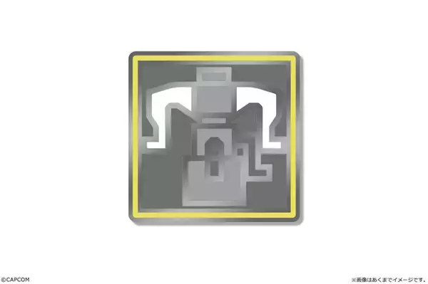 「『モンハンワイルズ』アルマ、ジェマのアクリルフィギュアが‘登場！作中の武器アイコンも“メタルピンズ”に」の画像