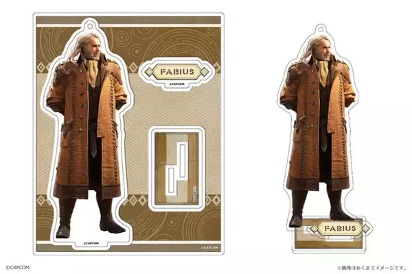 「『モンハンワイルズ』アルマ、ジェマのアクリルフィギュアが‘登場！作中の武器アイコンも“メタルピンズ”に」の画像