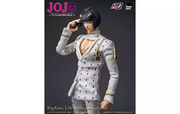 「“アリーヴェデルチ！”も決まる！「ジョジョ 5部」より「ブローノ・ブチャラティ」がフル可動フィギュア化、大型ジッパーなど豊富なオプション」の画像