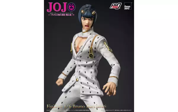 「“アリーヴェデルチ！”も決まる！「ジョジョ 5部」より「ブローノ・ブチャラティ」がフル可動フィギュア化、大型ジッパーなど豊富なオプション」の画像