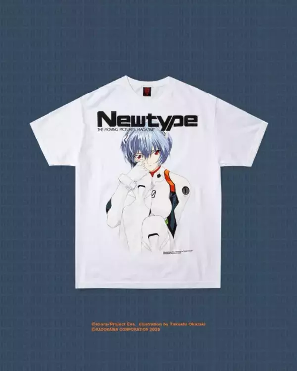 「90年代に描かれた「ナディア」「綾波レイ」「藤崎詩織」たちをデザイン！創刊40周年のアニメ誌「Newtype」とGEEKS RULEによるコラボTシャツ発売」の画像