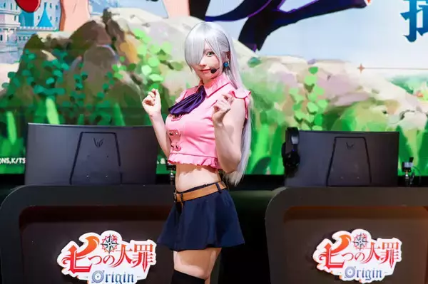 「【コスプレ】日本一のコスプレイヤーのえなこが『七つの大罪：Origin』エリザベスで登場！美くびれ＆絶対領域で魅せる【写真27枚】」の画像