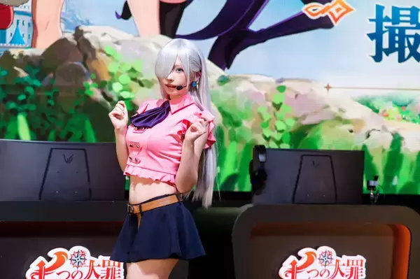 「【コスプレ】日本一のコスプレイヤーのえなこが『七つの大罪：Origin』エリザベスで登場！美くびれ＆絶対領域で魅せる【写真27枚】」の画像