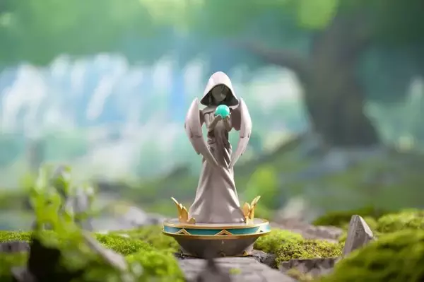 「『原神』より「七天神像（モンド）」がフィギュアライト化！球体と台座部分が神秘的に光り輝く」の画像