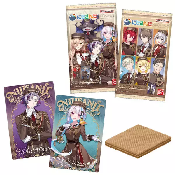 「「にじさんじ」カード付ウエハース第2弾が2月9日発売！不破湊、リゼらライバー30名がお菓子をイメージしたコンシェルジュ衣装で登場」の画像