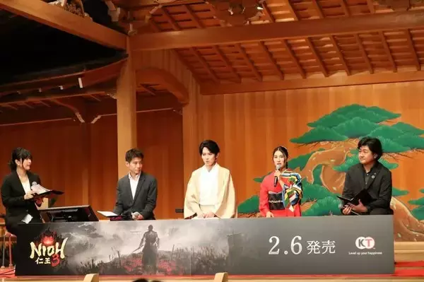 「『仁王3』完成発表会レポート! 本郷奏多さん・土屋太鳳さんが「観世能楽堂」でゲームの魅力を語った」の画像