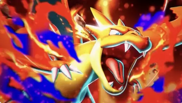 「『ポケポケ』新パック「紅蓮ブレイズ」12月17日追加！「メガリザードンYex」などカントー御三家がメガシンカして登場」の画像