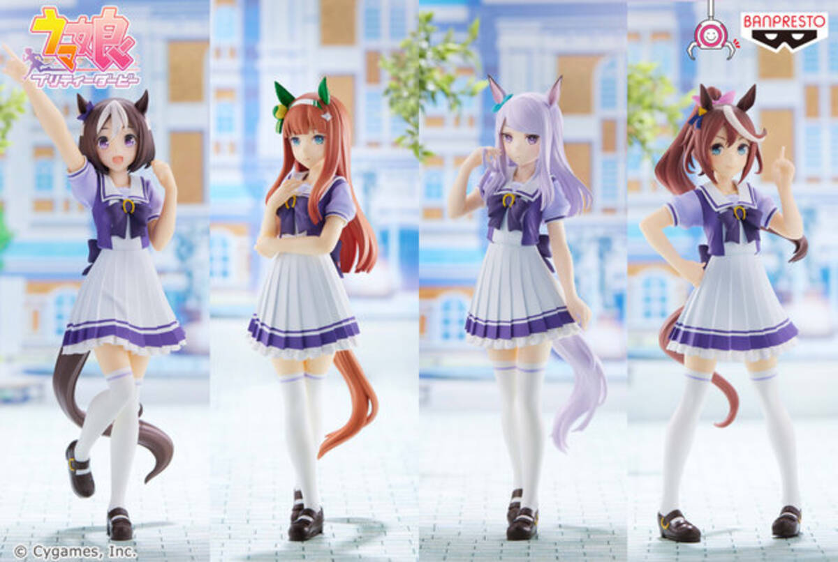 ウマ娘』スペ、スズカらが制服姿で立体化！バンプレストブランドの 