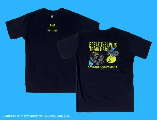 「スライムたちも強くなりたい！『ドラクエ』×「アンダーアーマー」コラボとして、オリジナルイラストを使用した4アイテムがラインナップ」の画像