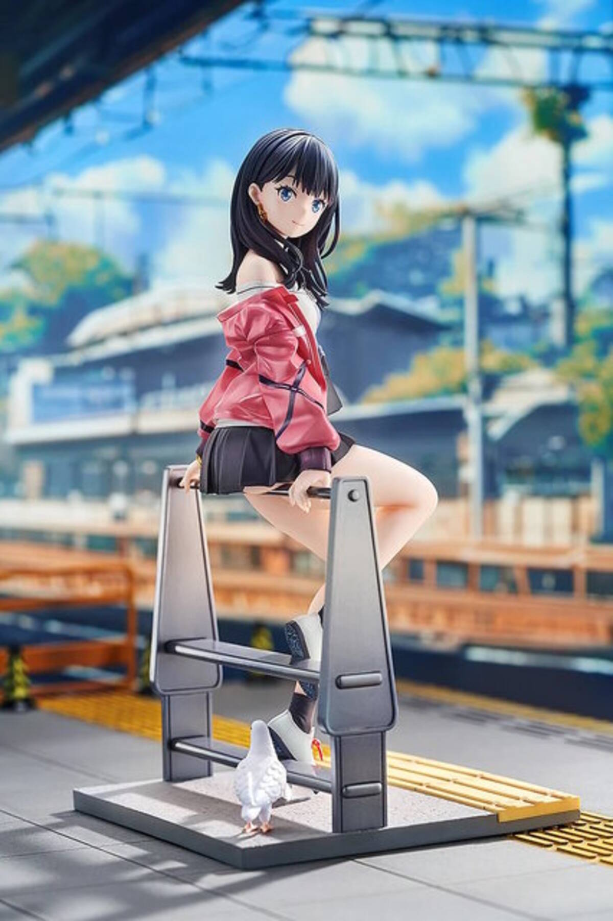 宝多六花」新作フィギュア予約開始！電車待ちの姿を可愛らしく表現 