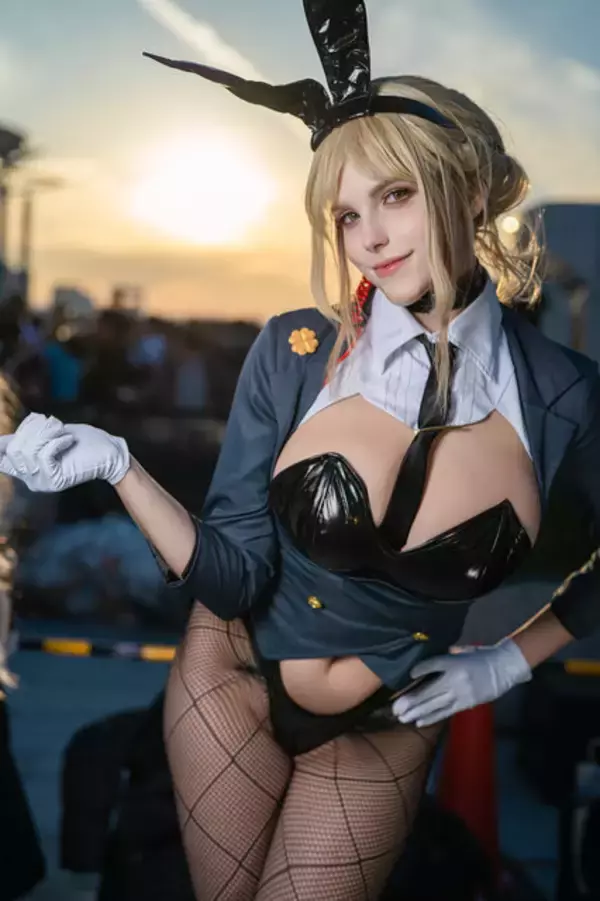 「【コスプレ】ウクライナ美女のバニーガールがエモい！超絶スタイルの『NIKKE』エード、エージェントバニーが美しすぎた【写真9枚】」の画像