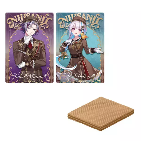 「「にじさんじ」カード付ウエハース第2弾の全デザイン解禁！不破湊、リゼらライバー30名がお菓子をイメージしたコンシェルジュ衣装で登場」の画像