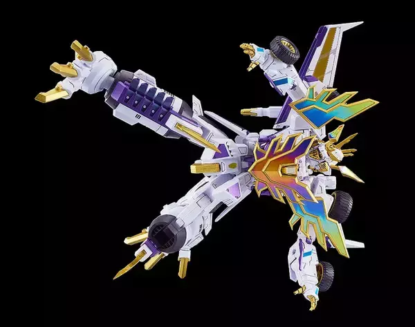 「『スパロボY』白いダイナゼノン「ダイナゼノンリライブ」プラモが圧倒的存在感！通常形態および第2形態を選択して組み立て可能」の画像