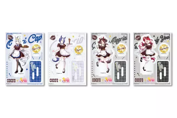 「『ウマ娘』がホールスタッフ風衣装でおもてなし！「ココス」コラボは限定メニュー“やる気UPスイーツ”やノベルティなど盛り沢山」の画像