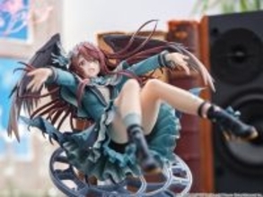 可愛らしいポージング！『シャニマス』より「大崎甜花」が、ガルディエーヌアメジスト衣装で立体化ー台座は浮遊感を出すためのオリジナルデザイン