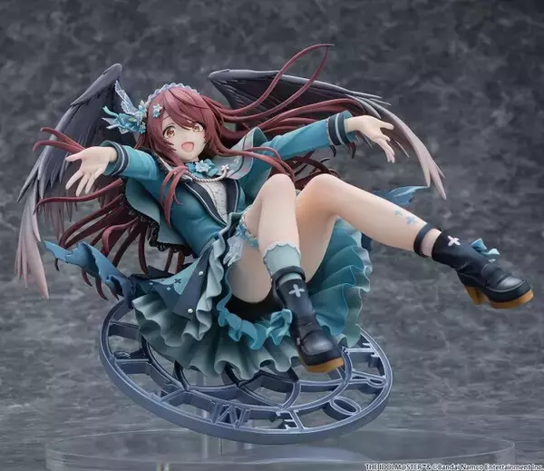 「可愛らしいポージング！『シャニマス』より「大崎甜花」が、ガルディエーヌアメジスト衣装で立体化ー台座は浮遊感を出すためのオリジナルデザイン」の画像