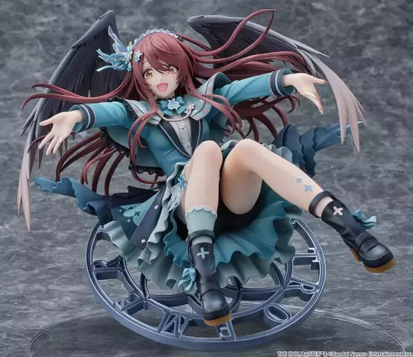 「可愛らしいポージング！『シャニマス』より「大崎甜花」が、ガルディエーヌアメジスト衣装で立体化ー台座は浮遊感を出すためのオリジナルデザイン」の画像