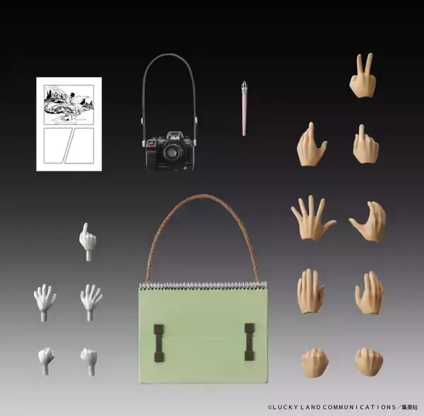 「「ジョジョ 4部」より“岸辺露伴&ヘブンズ・ドアー”フィギュアが再販！「ピンクダークの少年」漫画原稿などオプションパーツも豊富」の画像