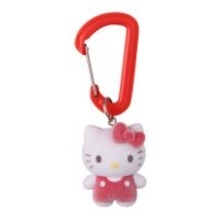 「サンリオキャラクターズ」ふわふわのフロッキーマスコット付き！ハローキティやポムポムプリン含む全5種カラビナが、ガシャポン売り場で展開