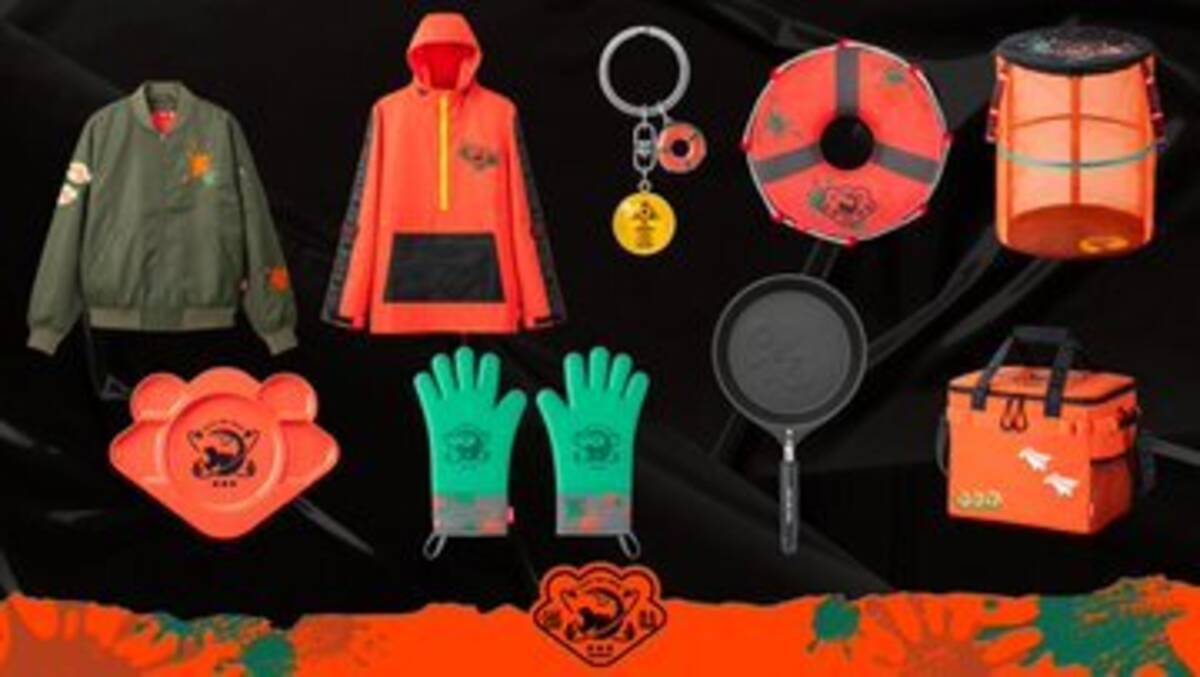 フロントジップパーカー SALMON RUN Splatoon 3 新品 M 一緒にバイト 