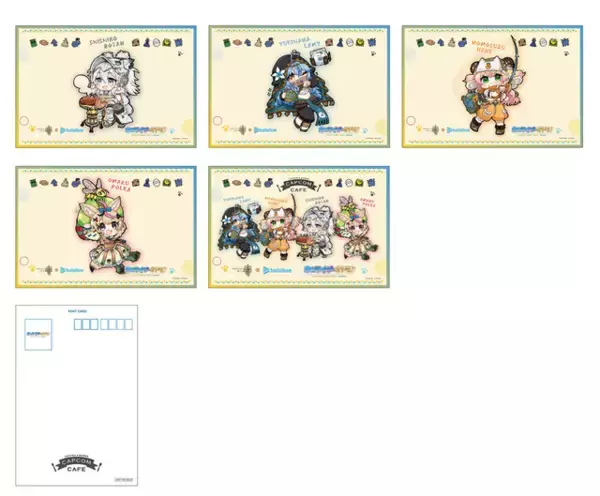 「『モンハンワイルズ』×「ホロライブ5期生」コラボカフェのメニュー＆グッズ公開！獅白ぼたんら4名のイメージフード、Tシャツやアクスタなど販売」の画像
