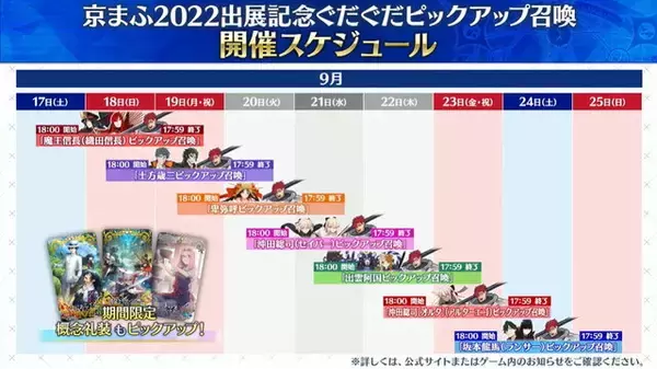 「『FGO』期間限定「京まふ2022PU」開催決定！ぐだぐだ系サーヴァント計11騎が順次登場」の画像