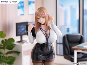 ムチムチの太ももとタイツに視線が…『勝利の女神：NIKKE』エマがコスチューム「オフィスセラピー」姿でフィギュア化