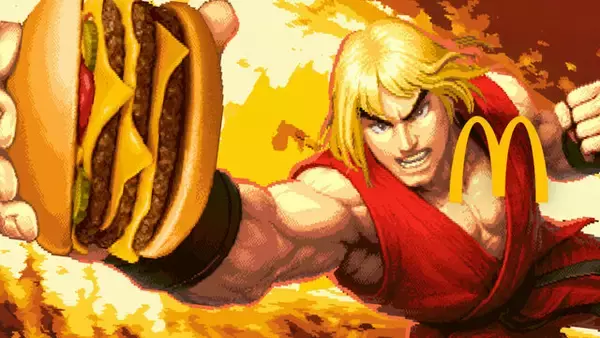 「『ストリートファイター』×マクドナルドが初コラボ！期間限定バーガー3種を10月22日より販売―「ベガ・スマイル」と対戦する『スト2』仕様のCMも」の画像