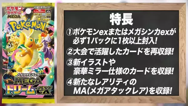 「『ポケカ』年に一度のハイクラスパック「MEGAドリームex」発売！「カナリィ」や「メガシビルドンex」など新カードも続々」の画像