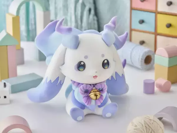 「毛並みまで表現！にじさんじ・ルンルンがビッグソフビフィギュア化ーフロッキー加工でやさしく心地よい手触り」の画像